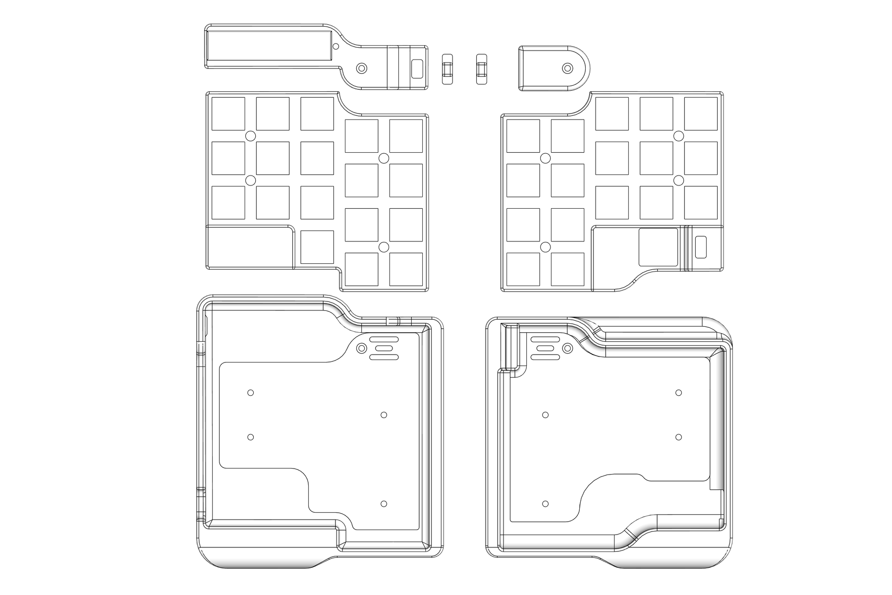 Twins用Half Shell Caseの同梱物